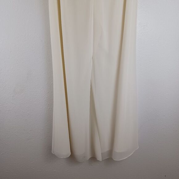 R & M Richards polyester champange Pant suit size 8 - Picture 6 of 8